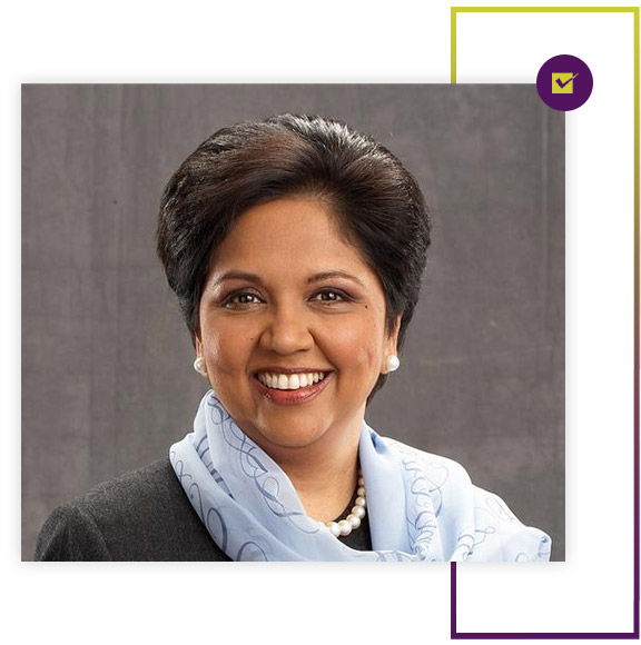 Indra Nooyi CEO of Pepsico (past), Board of Directors – Amazon and Others