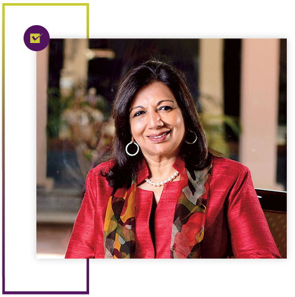 Kiran Mazumdar Shaw Chairperson and Managing Director of Biocon Ltd